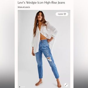 Levi’s Wedgie Straight Jeans Free People